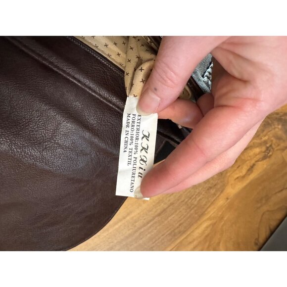 K K Xiu Brown Crossbody Bag  Braided Detailing & Tassel - Picture 5 of 6